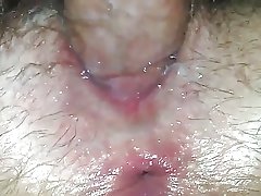 बालों वाली creampie